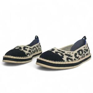 Rothy's Women’s The Espadrille Sandy Cat Natural Hemp Knit Slip On Flats Size 8